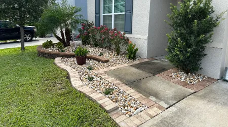 Front Yard Landscaping DeBary, Florida.